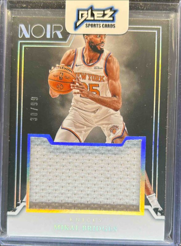 Mikal Bridges 2024 Noir #7 Jumbo Material /99 RAW
