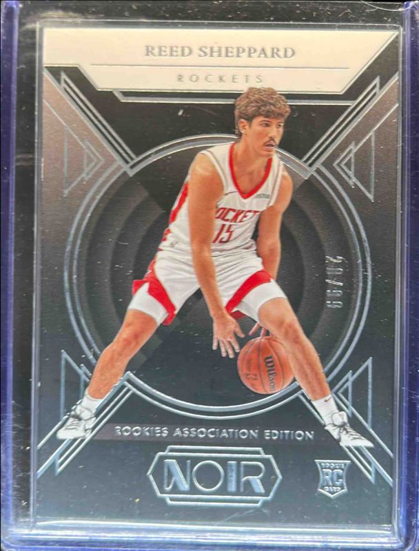Reed Sheppard 2024 Noir #150 Rookies Association Edition /99 RAW