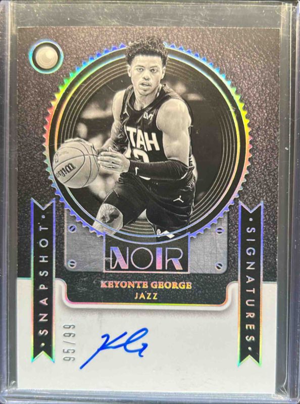 Keyonte George 2024 Noir #7 Snapshot Signatures /49 RAW