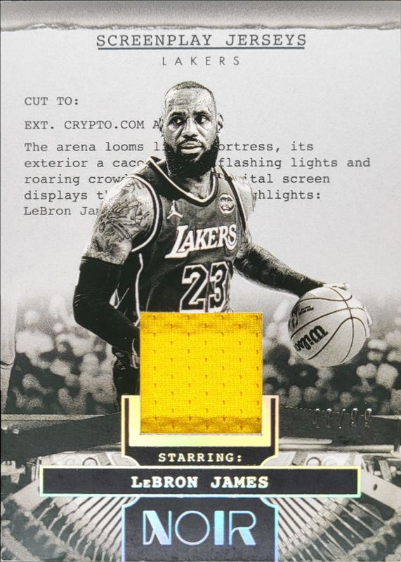 LeBron James 2024 Noir #6 Screenplay Jerseys /49 RAW