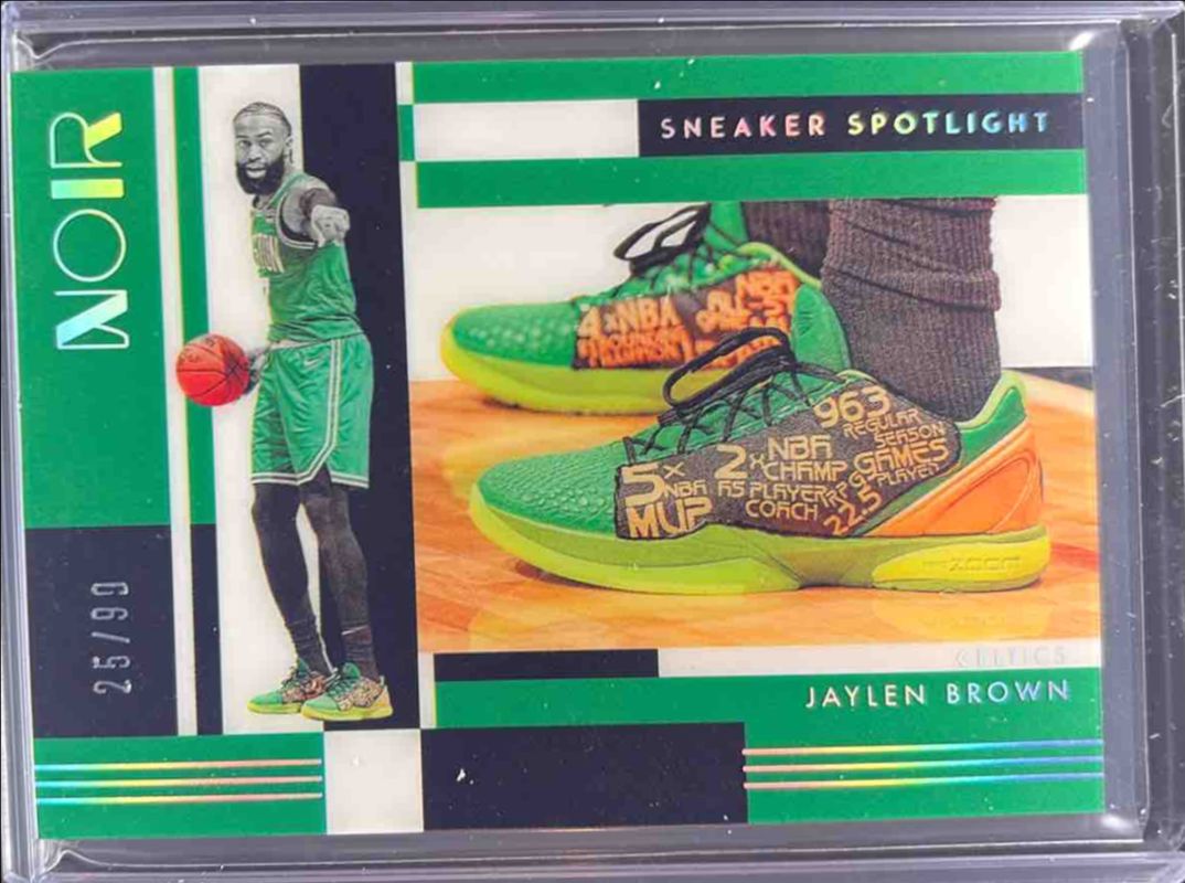 Jaylen Brown 2024 Noir #10 Sneaker Spotlight /99 Price Guide