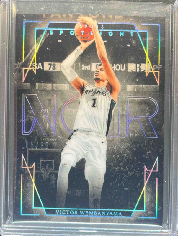 Victor Wembanyama 2024 Noir #15 Spotlight /99 RAW