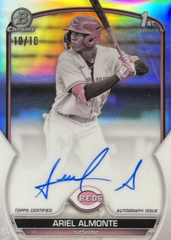 2023 Bowman #CPA-AA Chrome Prospect Auto - Pearl Refractor /10 (1st)