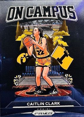 2024 Panini Caitlin Clark Collection #CC-P On Campus /(SSP) (Yellow Uniform)