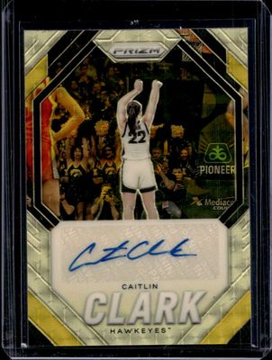 2024 Panini Caitlin Clark Collection #CC Autographs - Gold Vinyl