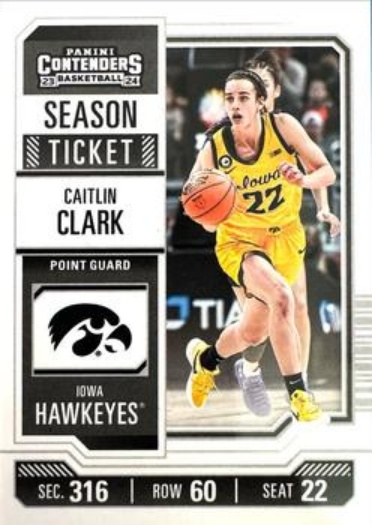 Caitlin Clark 2024 Panini Caitlin Clark Collection #CC2 College ...