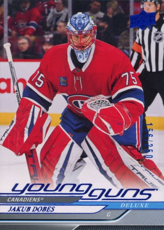 Jakub Dobes 2024 Upper Deck Extended Series #726 Young Guns - Deluxe /250 Rookie RAW