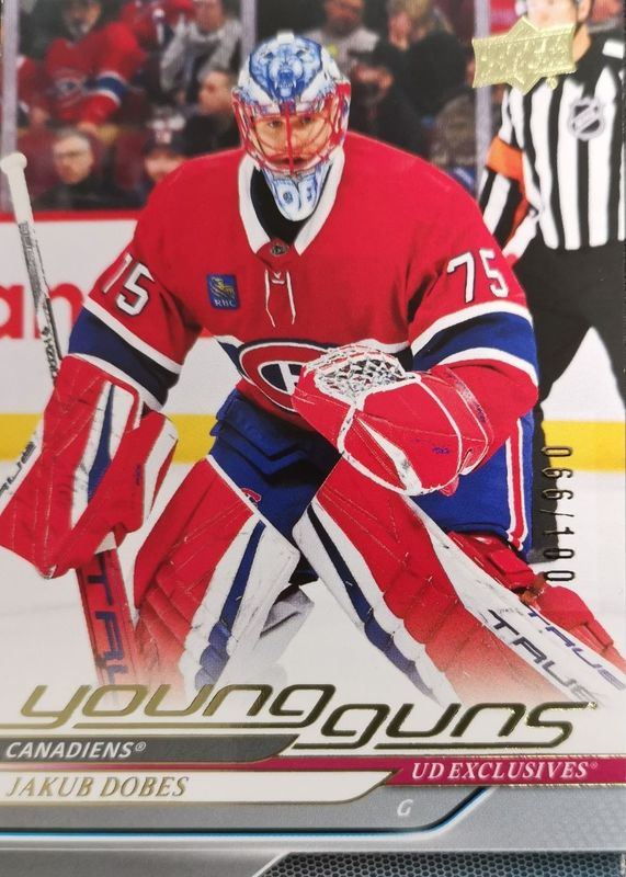Jakub Dobes 2024 Upper Deck Extended Series #726 Young Guns - Exclusives /100 Rookie RAW