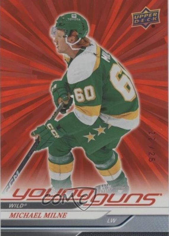 2024 Upper Deck Extended Series #727 Young Guns - Outburst Red /25
