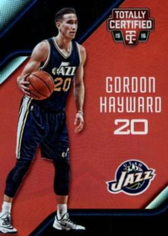 Gordon Hayward 2015 Totally Certified #34 Mirror Red /149 RAW