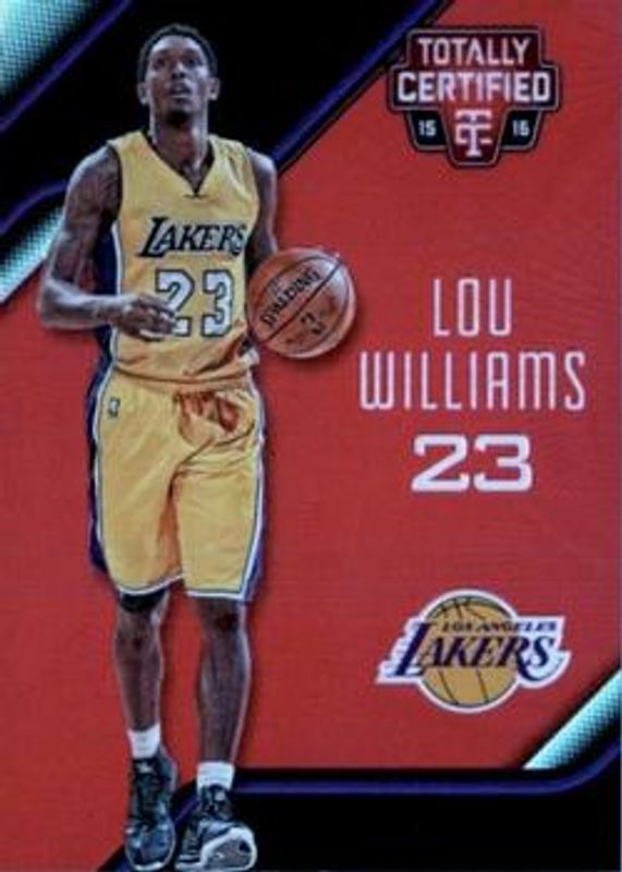 Lou Williams 2015 Totally Certified #131 Mirror Red /149 RAW
