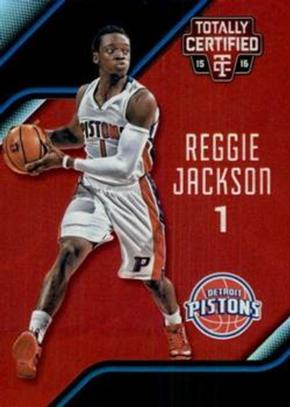 Reggie Jackson (NBA) 2015 Totally Certified #105 Mirror Red /149 RAW