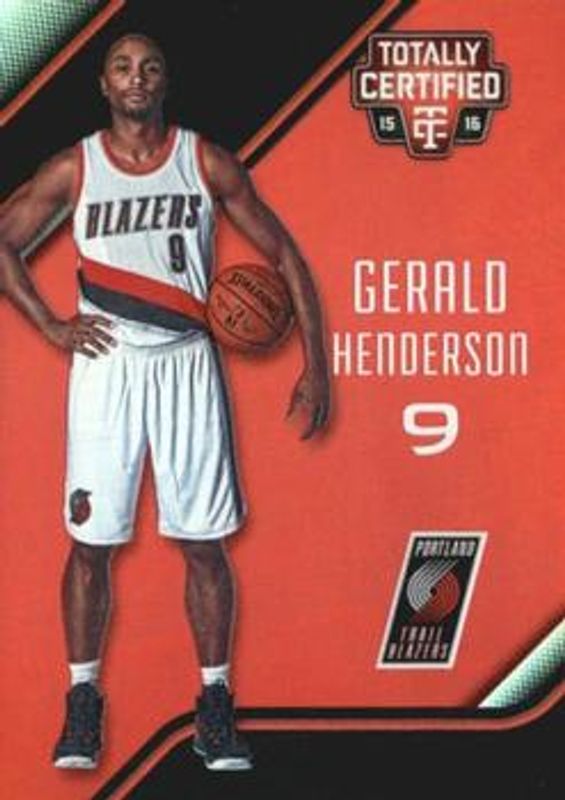 Gerald Henderson 2015 Totally Certified #14 Mirror Red /149 RAW