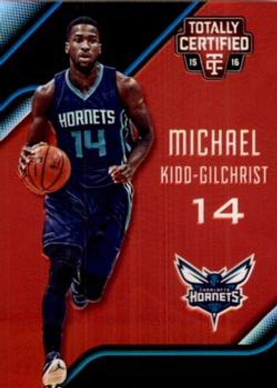 Michael Kidd-Gilchrist 2015 Totally Certified #83 Mirror Red /149 RAW