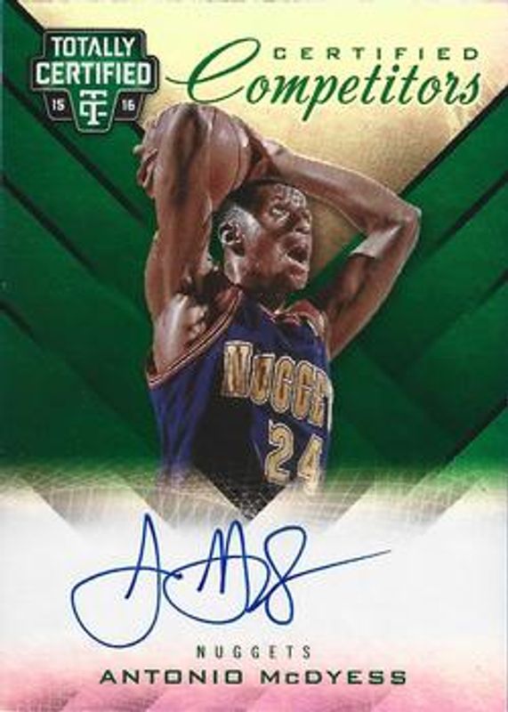 2015 Totally Certified #CCA-AM Certified Competitor Autographs - Mirror Green /5