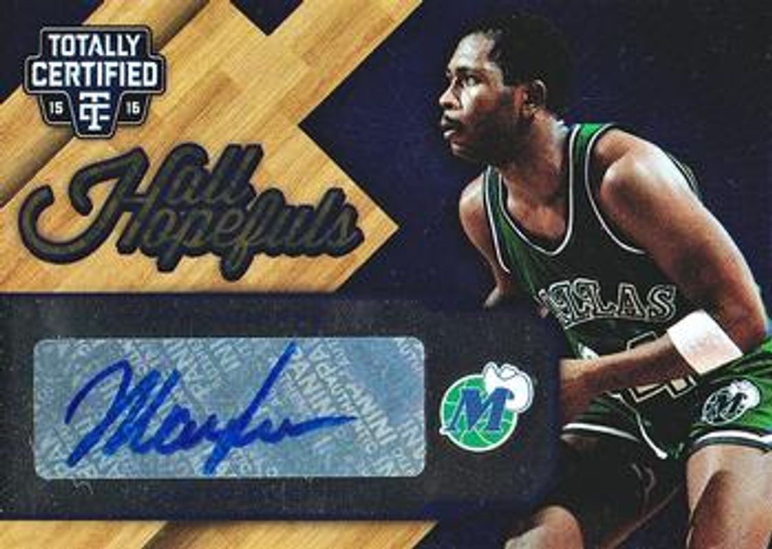 Mark Aguirre 2015 Totally Certified #HH-MA Certified Hall Hopefuls Signatures /25 RAW