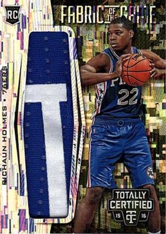 Richaun Holmes 2015 Totally Certified #FRJ-RH Fabric of the Game Rookie Jersey - Camo /25 RAW