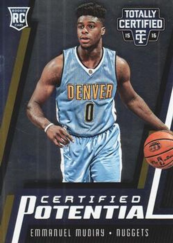 Emmanuel Mudiay 2015 Totally Certified #21 Certified Potential /199 Rookie RAW