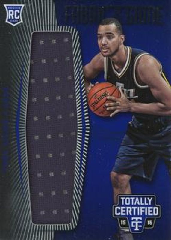 Trey Lyles 2015 Totally Certified #FRJ-TL Fabric of the Game Rookie Jersey - Blue /99 RAW