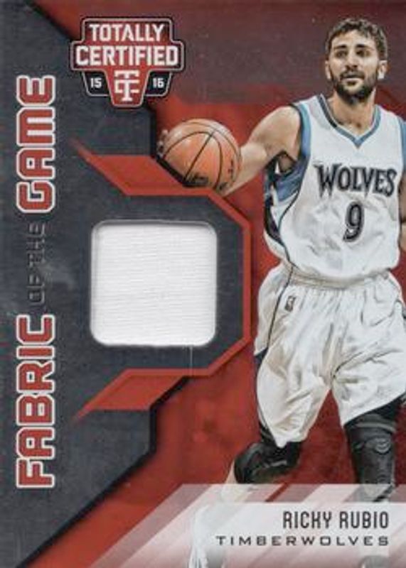2015 Totally Certified #FG-RRU Fabric of the Game Materials - Red /199