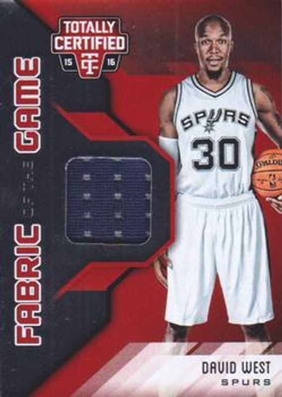 2015 Totally Certified #FG-DW Fabric of the Game Materials - Red /199