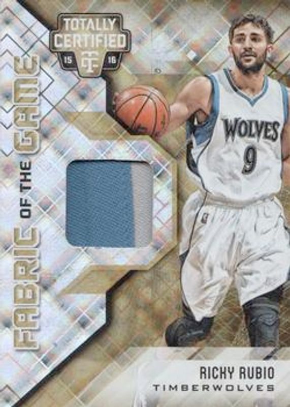 2015 Totally Certified #FG-RRU Fabric of the Game Materials - Gold /10