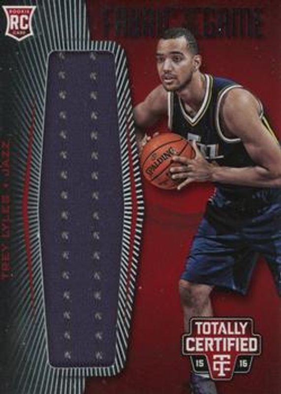 Trey Lyles 2015 Totally Certified #FRJ-TL Fabric of the Game Rookie Jersey - Red /199 RAW