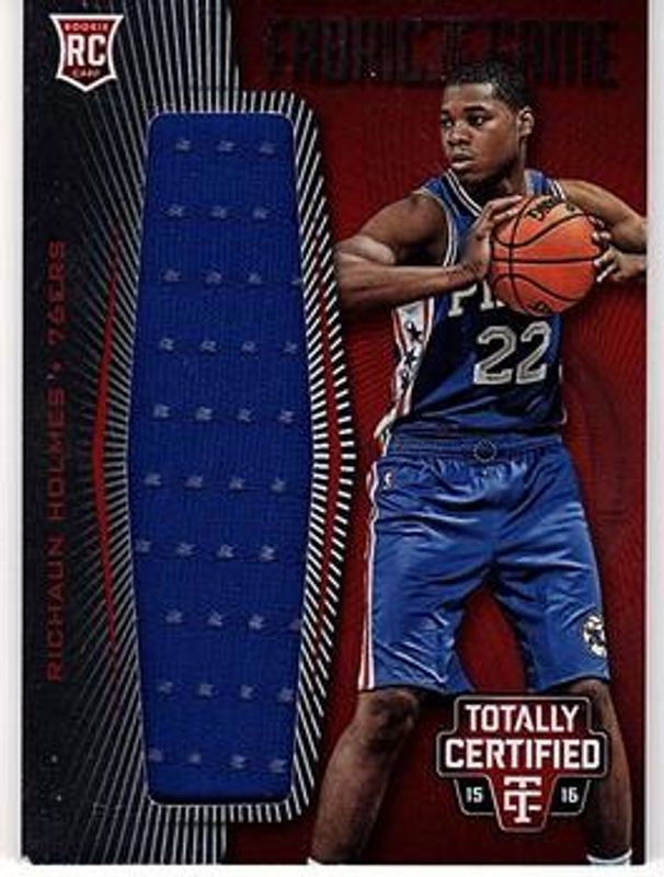 Richaun Holmes 2015 Totally Certified #FRJ-RH Fabric of the Game Rookie Jersey - Red /199 RAW