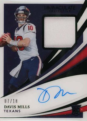 2021 Immaculate #123 Rookie Patch Auto - Premium Edition /18