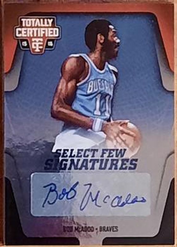 Bob McAdoo 2015 Totally Certified #SF-BM Certified Select Few Signatures /25 RAW