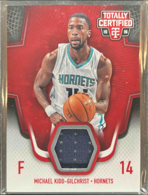 Michael Kidd-Gilchrist 2015 Totally Certified #TCM-MKG Totally Certified Materials - Red /99 RAW