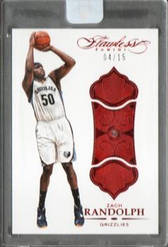 Zach Randolph 2015 Flawless #108 Ruby /15 RAW