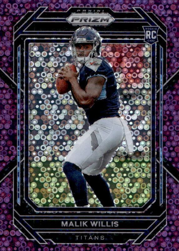 Malik Willis 2022 Prizm #303 No Huddle Purple /35 Rookie RAW