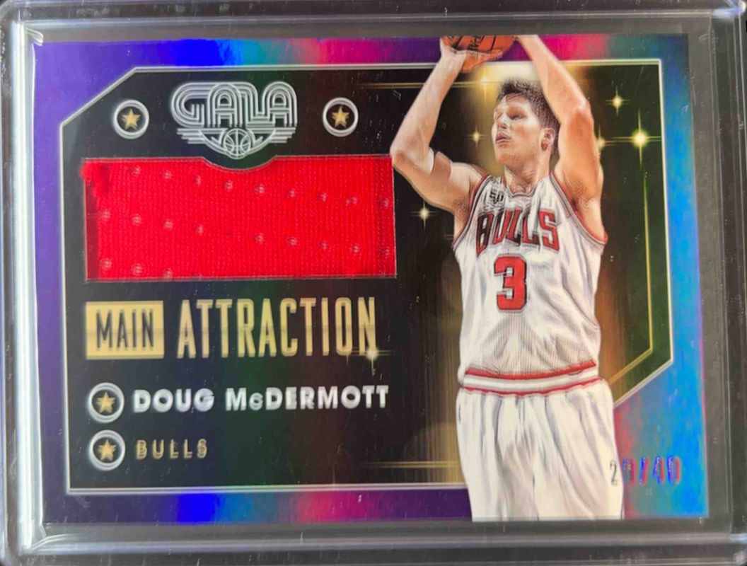 Doug McDermott 2015 Gala #14 Main Attraction Memorabilia Purple /40 RAW
