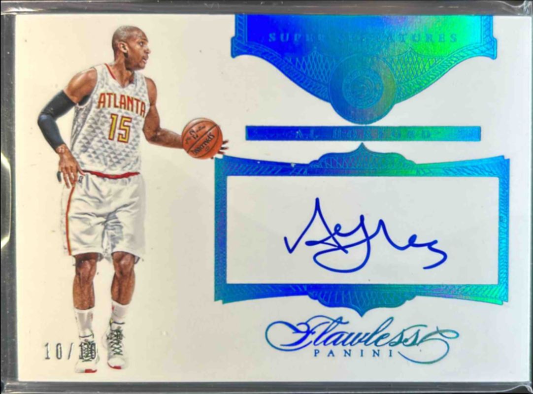 Al Horford 2015 Flawless #SS-AH Super Signatures - Sapphire /10 RAW