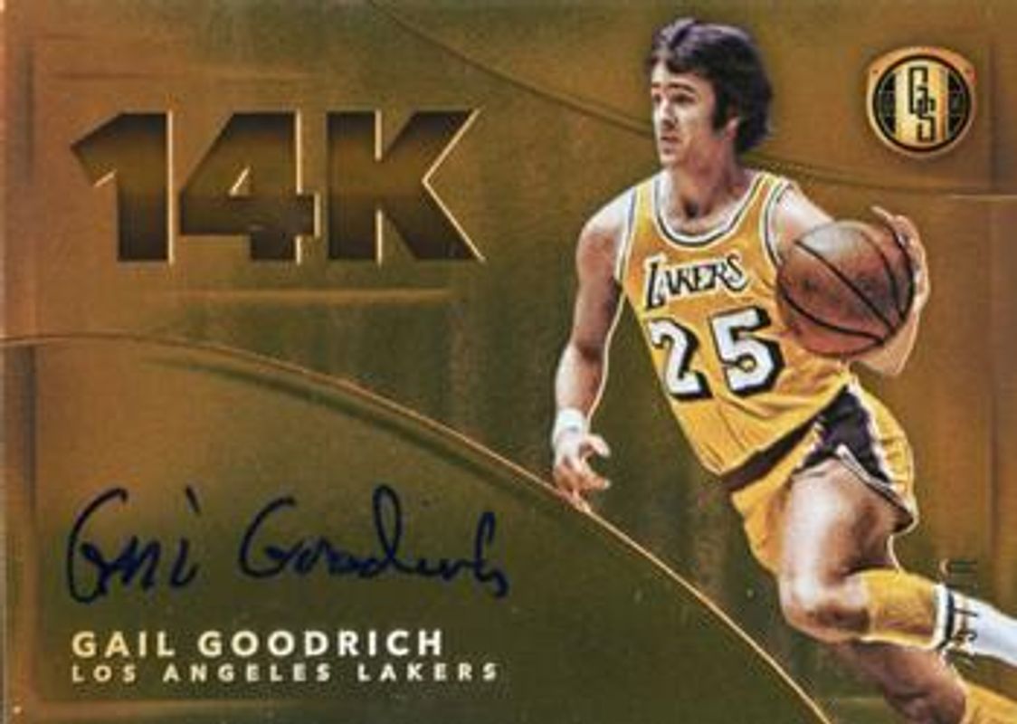 Gail Goodrich 2015 Gold Standard #14K-GG 14K Autographs /40 RAW
