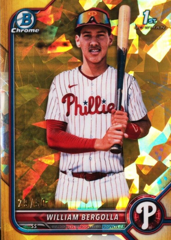 2022 Bowman Chrome Sapphire Edition #BCP-159 Prospects - Yellow /50 (1st)