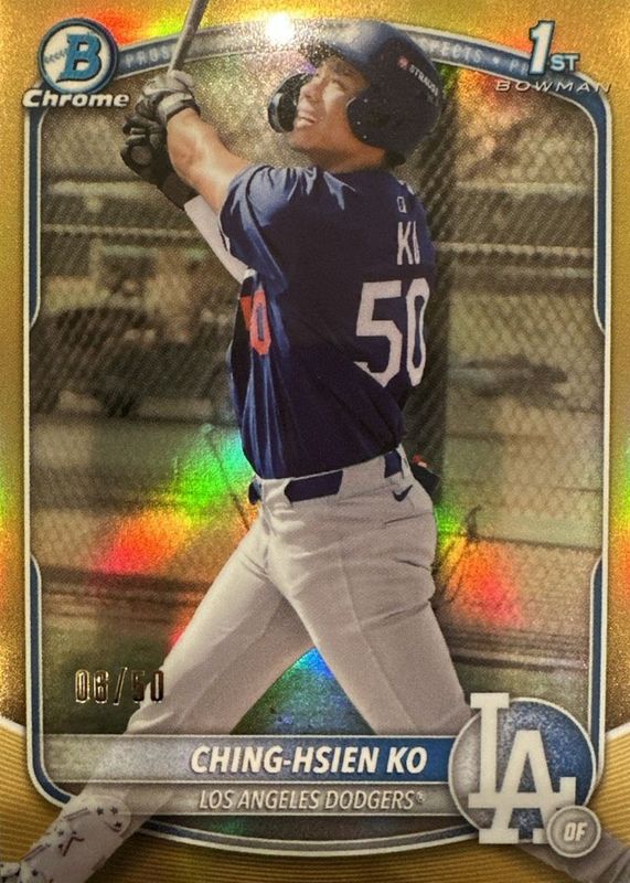 2025 Bowman Chrome Sapphire Edition #BCP-224 Prospects - Gold /50 (1st)