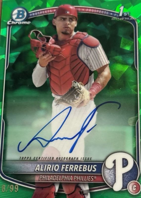 2025 Bowman Chrome Sapphire Edition #CPSA-AF Prospect Auto - Green /99 (1st)