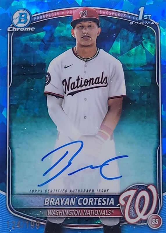 2025 Bowman Chrome Sapphire Edition #CPSA-BC Prospect Auto /199 (1st)