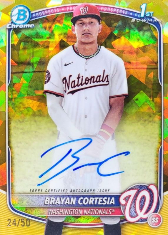 2025 Bowman Chrome Sapphire Edition #CPSA-BC Prospect Auto - Gold /50 (1st)