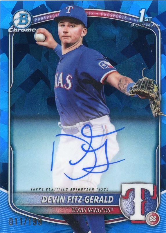 2025 Bowman Chrome Sapphire Edition #CPSA-DF Prospect Auto /199 (1st)