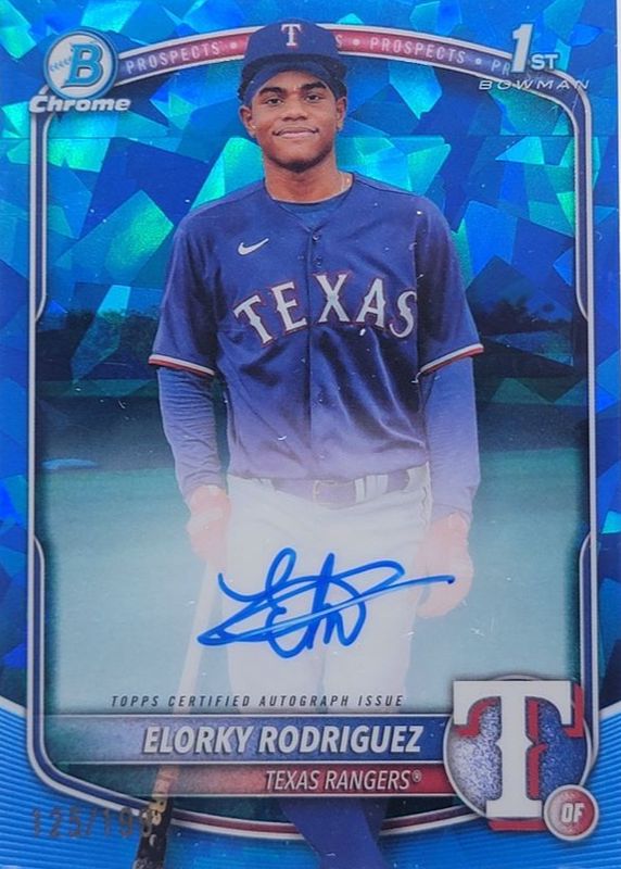 2025 Bowman Chrome Sapphire Edition #CPSA-ER Prospect Auto /199 (1st)