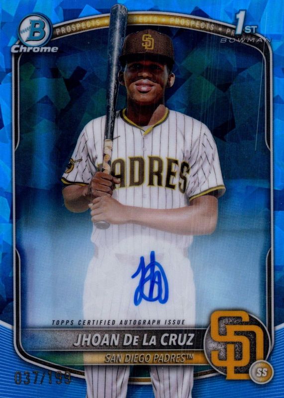 2025 Bowman Chrome Sapphire Edition #CPSA-JD Prospect Auto /199 (1st)