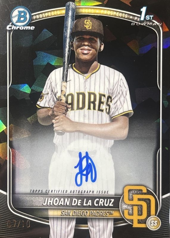 2025 Bowman Chrome Sapphire Edition #CPSA-JD Prospect Auto - Black /10 (1st)