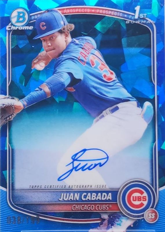 2025 Bowman Chrome Sapphire Edition #CPSA-JC Prospect Auto /199 (1st)