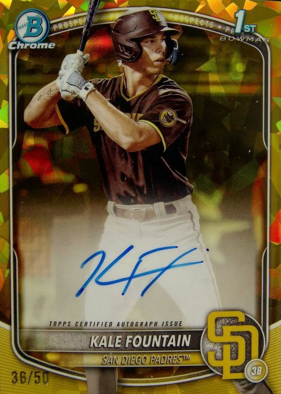 2025 Bowman Chrome Sapphire Edition #CPSA-KFO Prospect Auto - Gold /50 (1st)