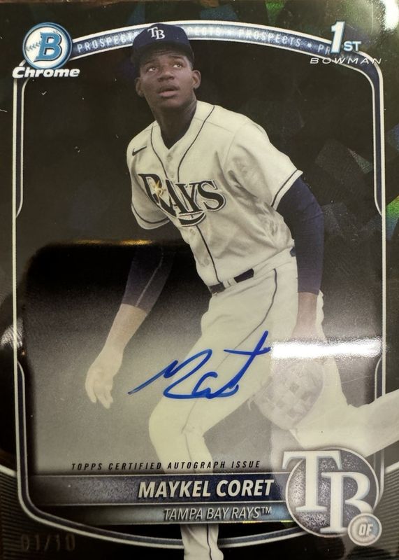 2025 Bowman Chrome Sapphire Edition #CPSA-MC Prospect Auto - Black /10 (1st)