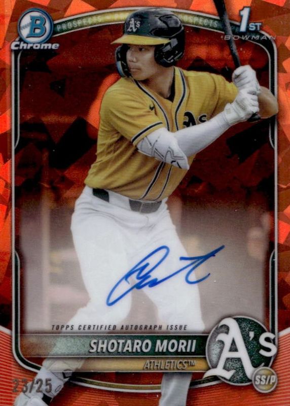 2025 Bowman Chrome Sapphire Edition #CPSA-SM Prospect Auto - Orange /25 (1st)