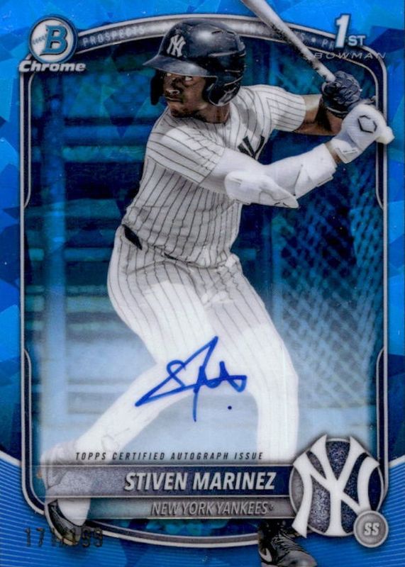 2025 Bowman Chrome Sapphire Edition #CPSA-SMA Prospect Auto /199 (1st)